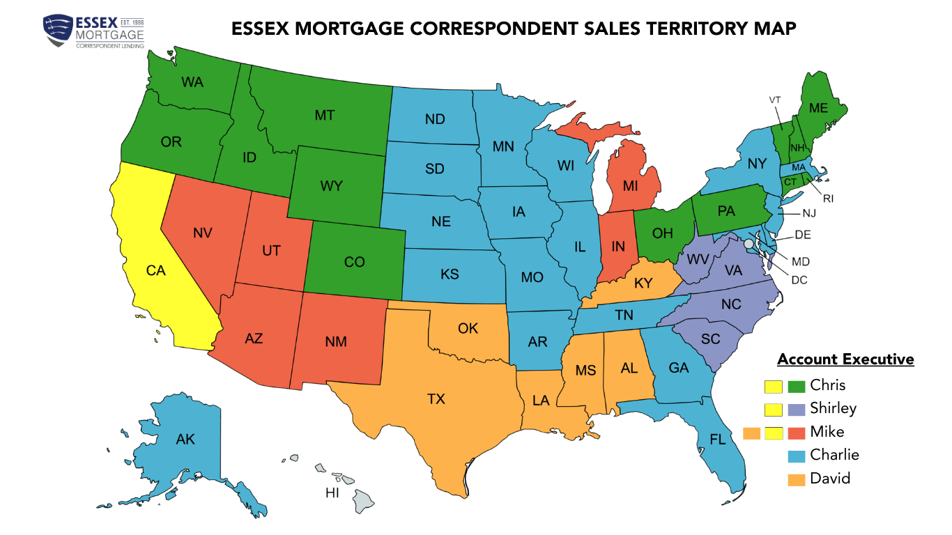 Executive territory map